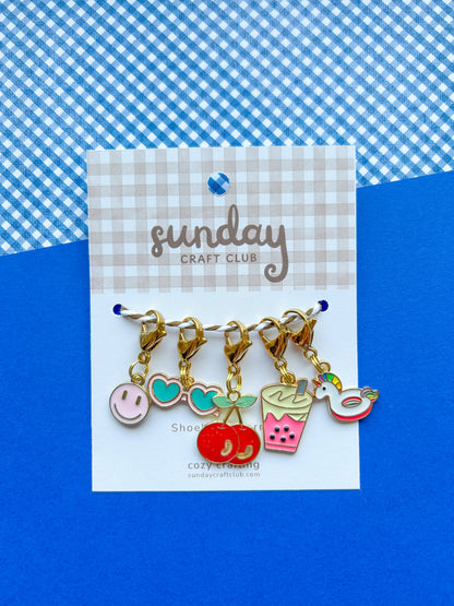Summer Vibes Shoelace Charms, Sneaker Charms, Shoe Accessories