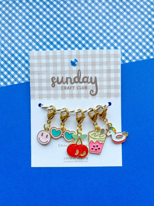 Summer Vibes Shoelace Charms, Sneaker Charms, Shoe Accessories